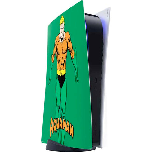DC Comics Aquaman Classic Art Pose PS5 Digital Edition Console Skin